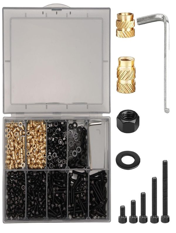 630Pcs M3 Threaded Insert Assortment Kit