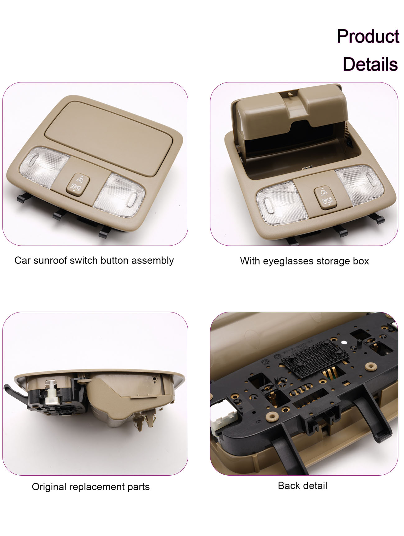 Overhead Console  For Toyota Camry 2003-2006 - Image 4