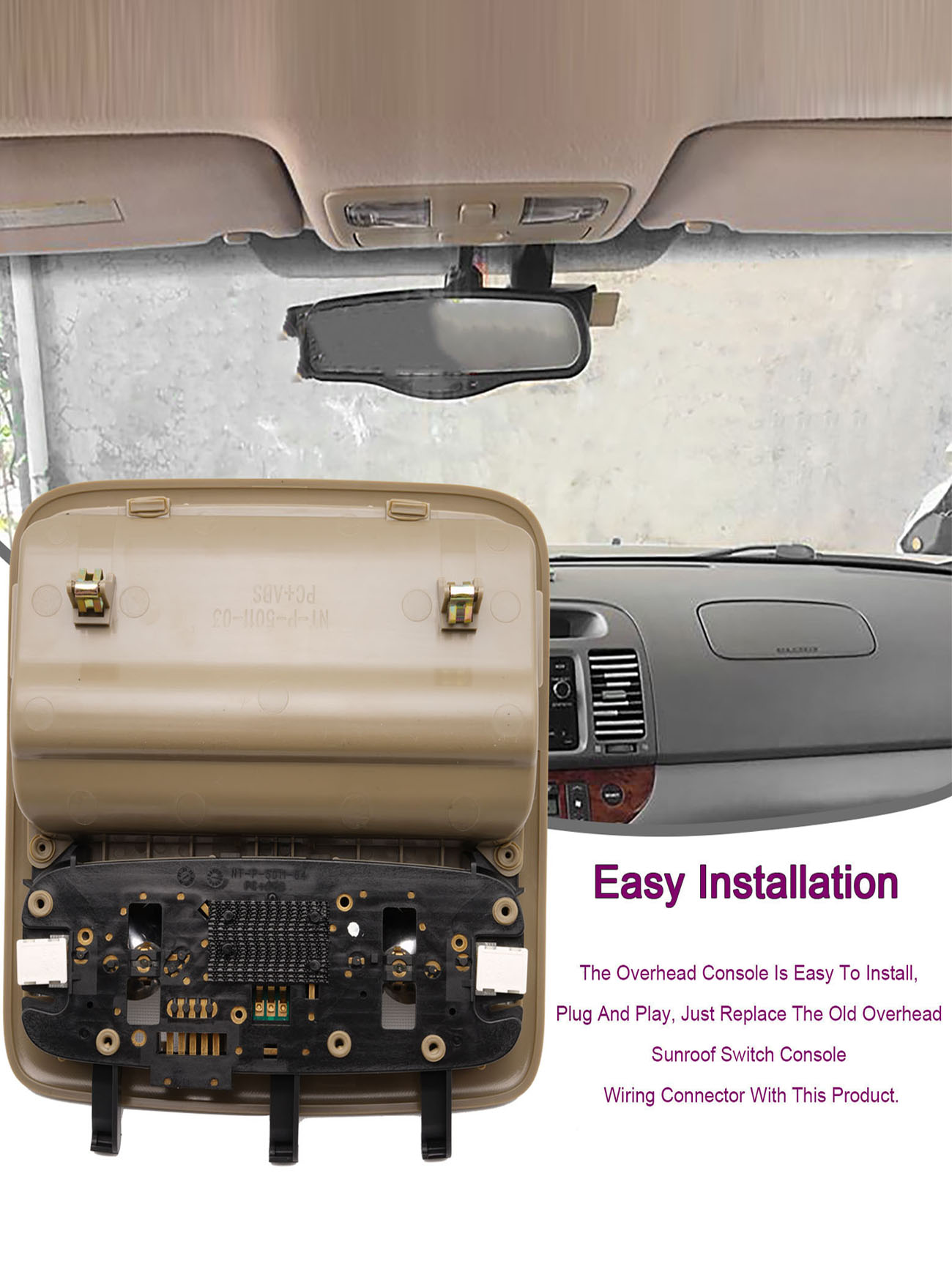 Overhead Console  For Toyota Camry 2003-2006 - Image 6