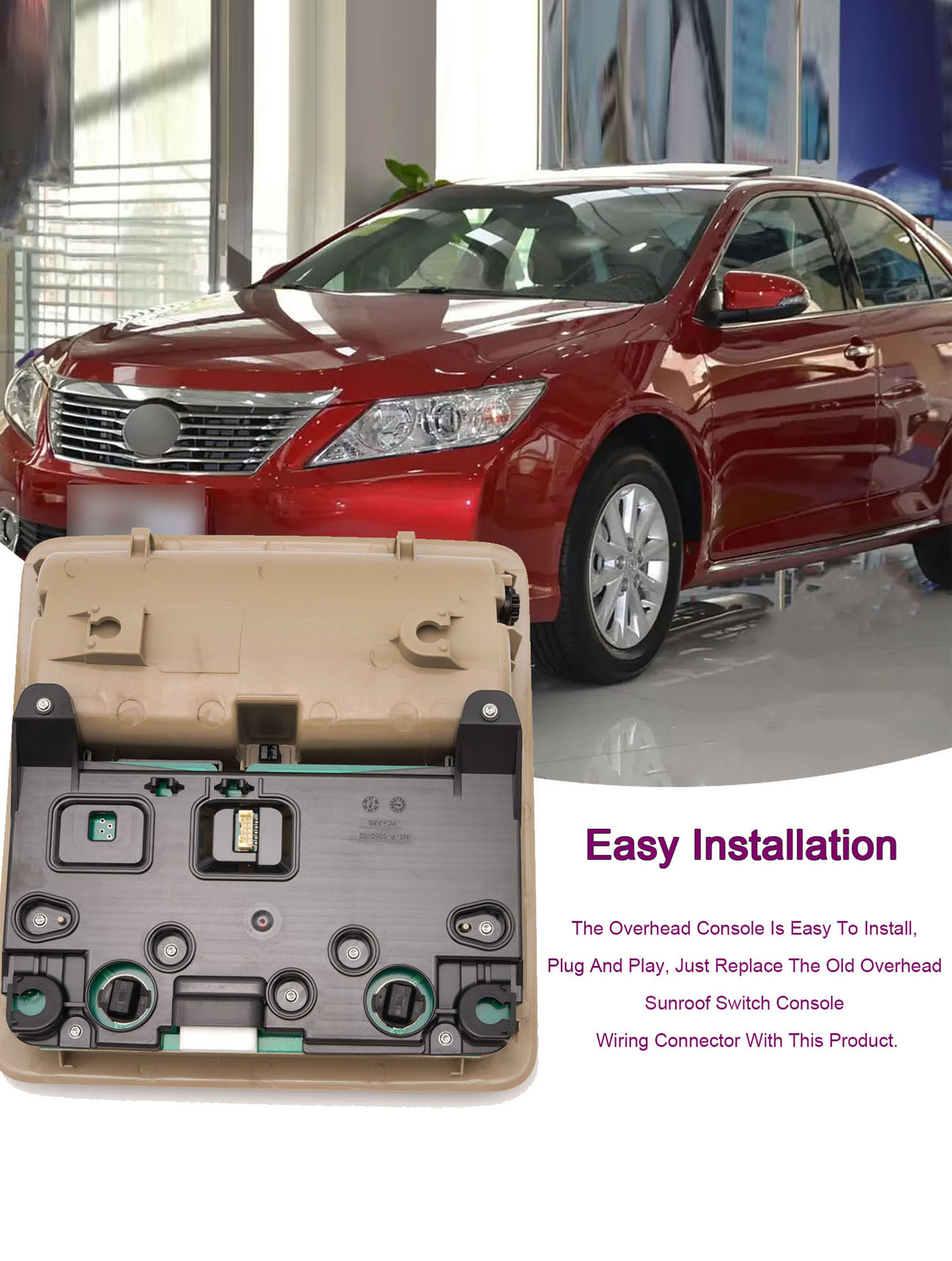 Overhead Console For Toyota Camry 2012-2016 - Image 6