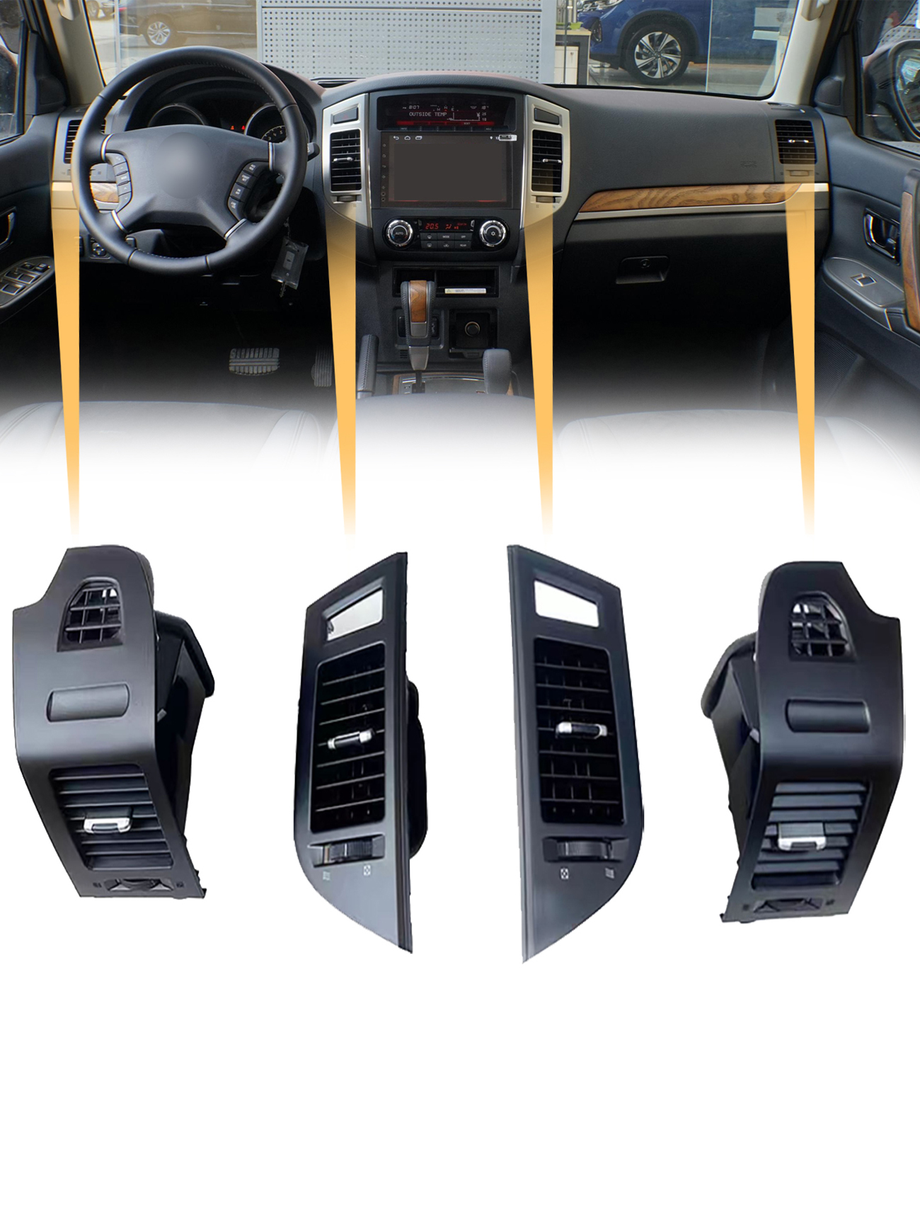 Air Vent For Mitsubishi Pajero V93V97 2007-2022 - Image 3