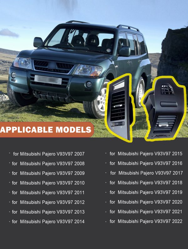 Air Vent For Mitsubishi Pajero V93V97 2007-2022 - Image 2