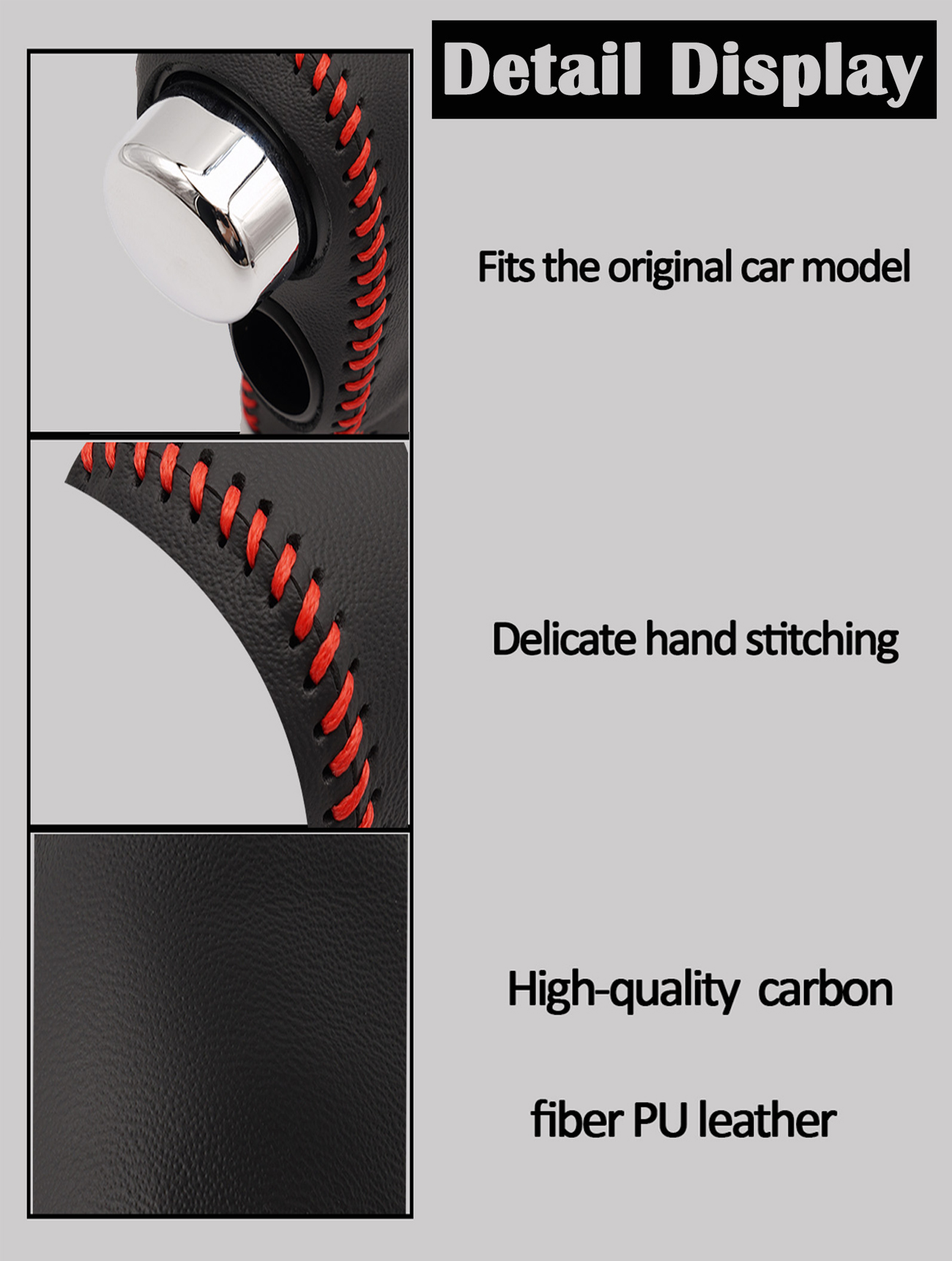Leather Gear Shift Knob Cover For Honda CR-V 2007-2011 - Image 5