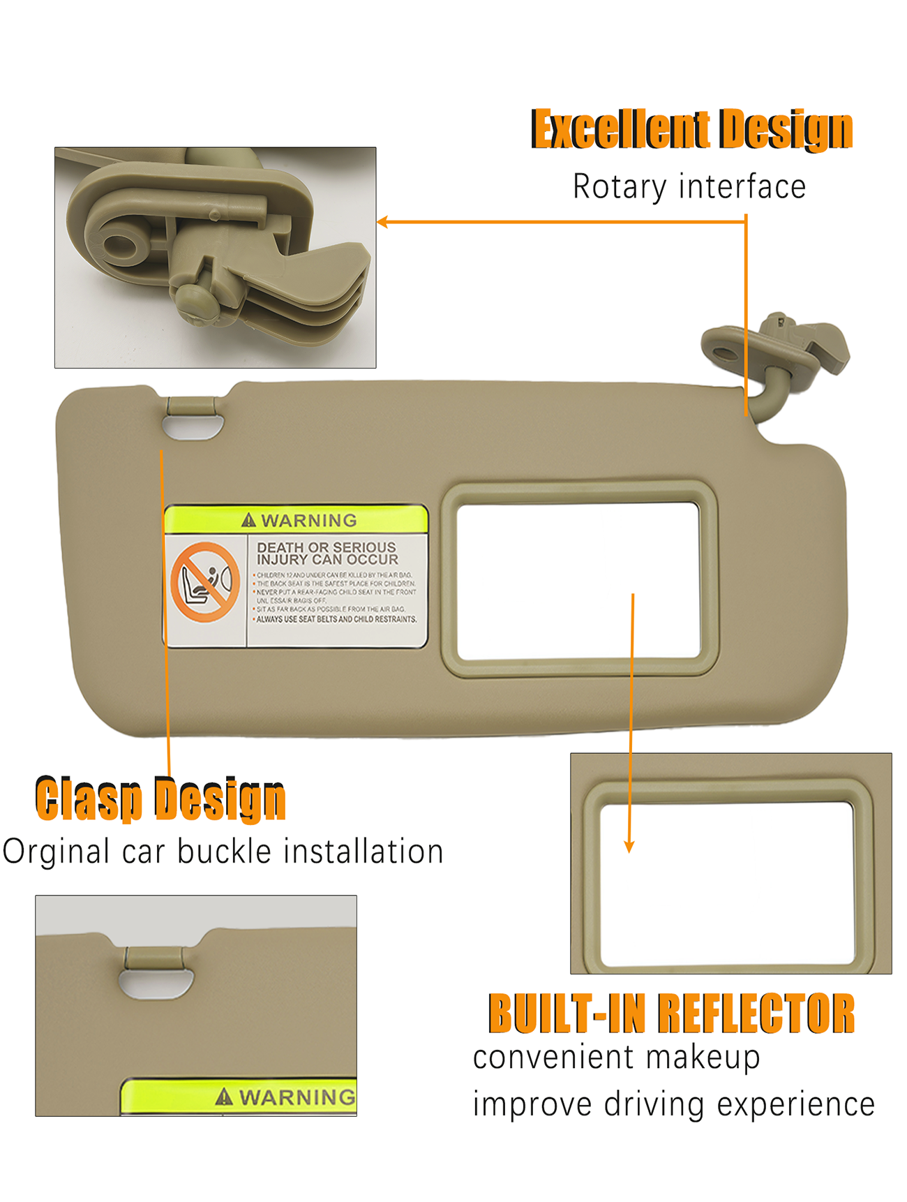 Sun Visor For Hyundai Accent 1E 2011-2015 - Image 3