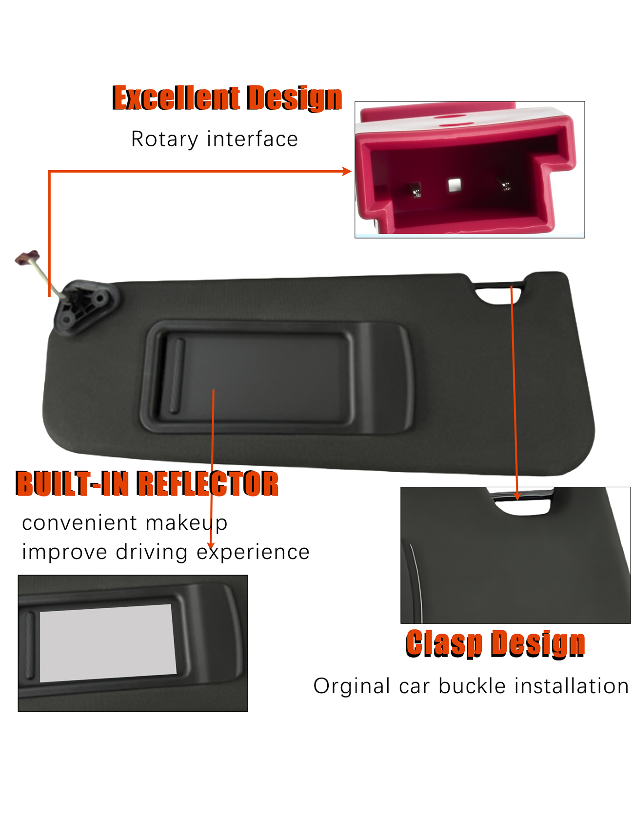 Sun Visor For BMW 3 Series E90 E91 X1 E84 - Image 2